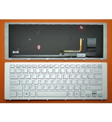 Bàn phím Laptop Sony Vaio SVF15N, Fit 15N (LED - Bạc - Có khung)